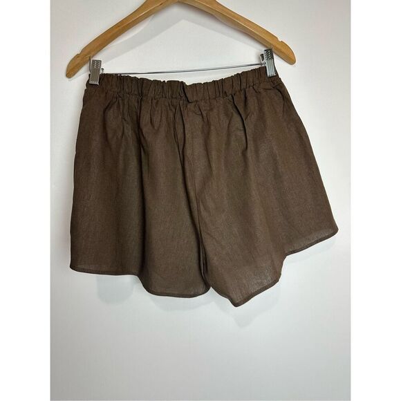 Brown Linen Short Set - Picture 8 of 9